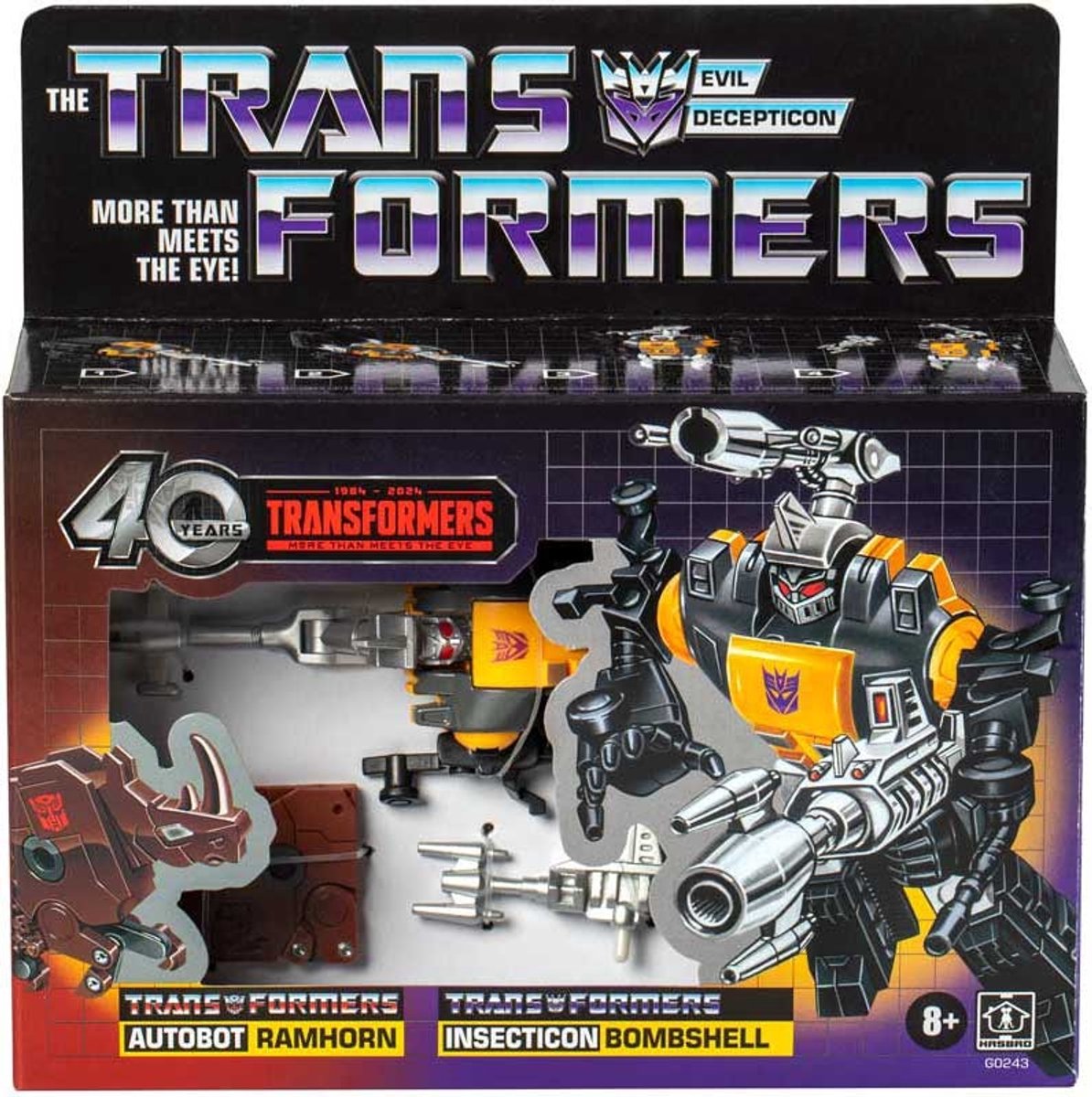 Hasbro transformers g1 retro bombshell ramhorn 40th annivers. reissue