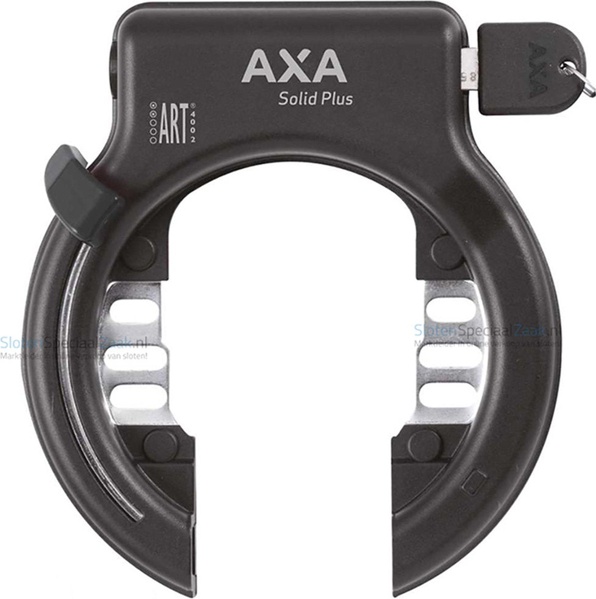 AXA Solid Plus zwart ART2 ringslot - 150mm - fiets