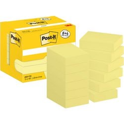 Post-it zelfklevende memoblaadjes 653-y12 38x51mm effen geel