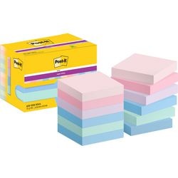 Post-it super sticky notes 622-12ss-soul 47.6x47.6 mm effen mulitkleur