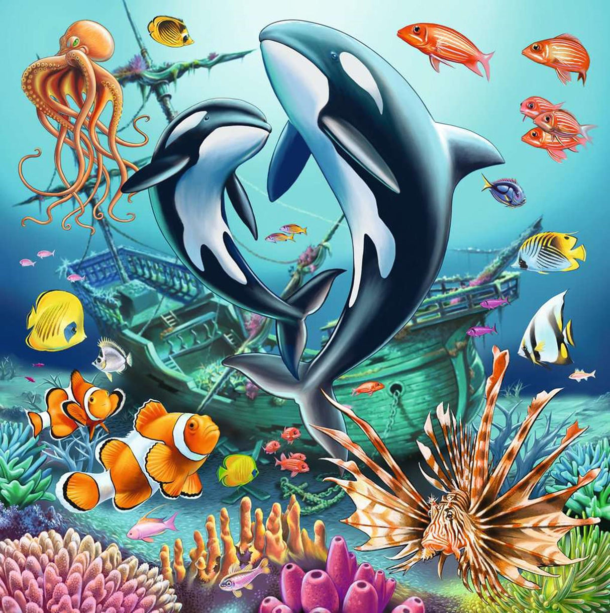Ravensburger puzzel underwater 3x49 stukjes