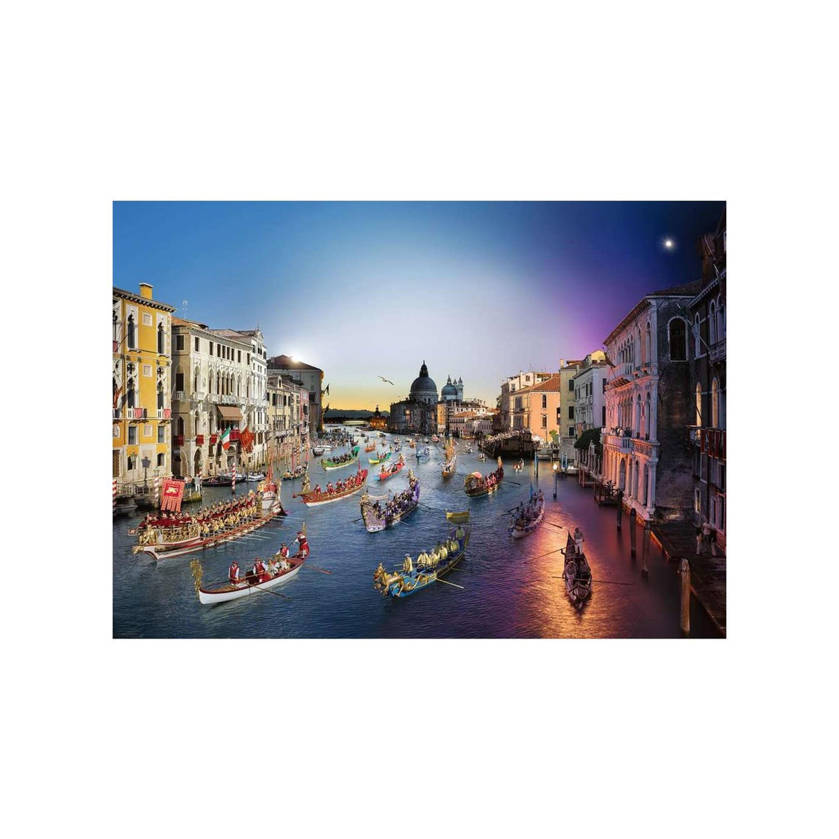Ravensburger puzzel venice day to night - legpuzzel - 1000 stukjes