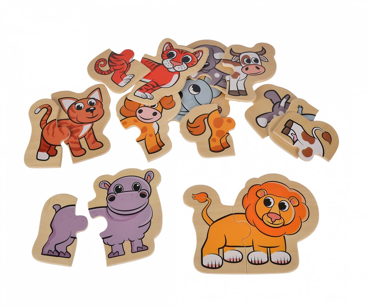 Eichhorn houten dierenpuzzel, 16st.