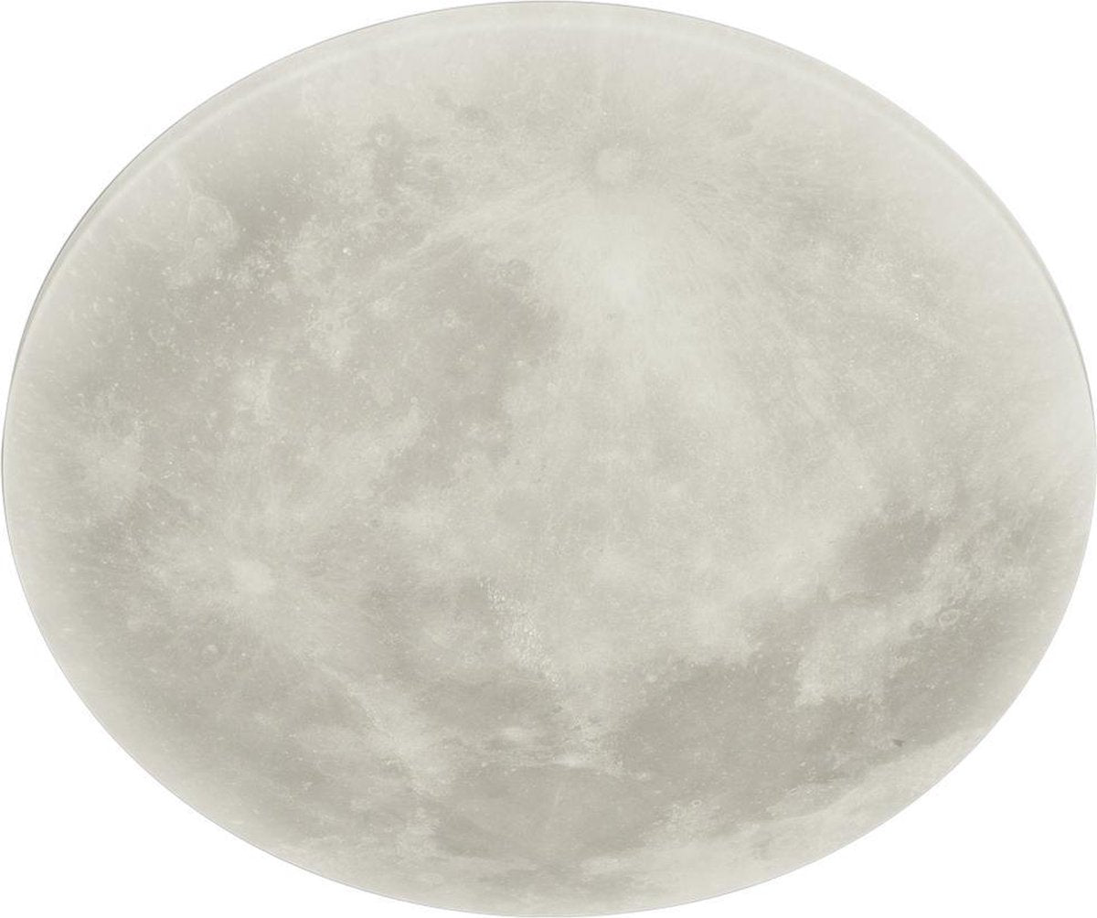 Trio lunar - plafondlamp - wit - incl. 1x smd 22 w - afstandsbediening - geintegreerde dimmer - nachtlampje - niet extern dimbaar - patroon bescherming - wand- en plafondmontage