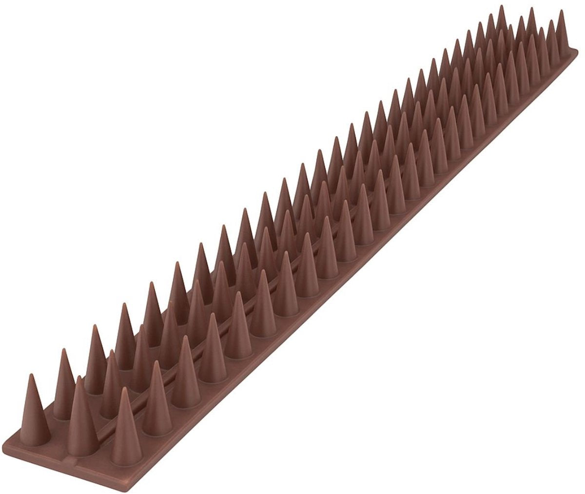Kinzo duivenverjager kunststof – set van 2 duivenpinnen van 50 cm voor vogelwering, kattenverjager of antiklimstrip – weerbestendige vogelpinnen voor schutting of dakrand