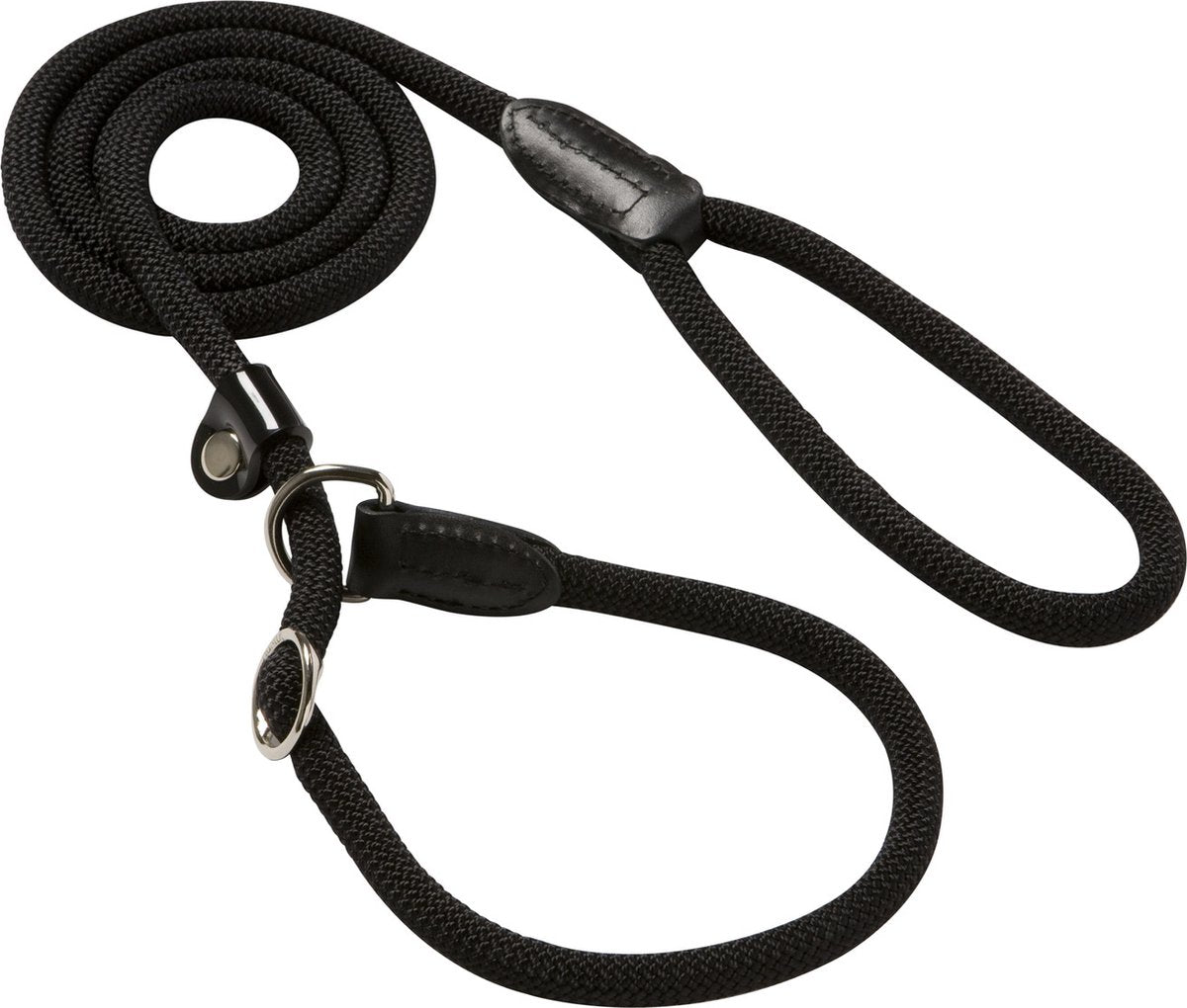Hunter retrieverlijn met stop freestyle zwart