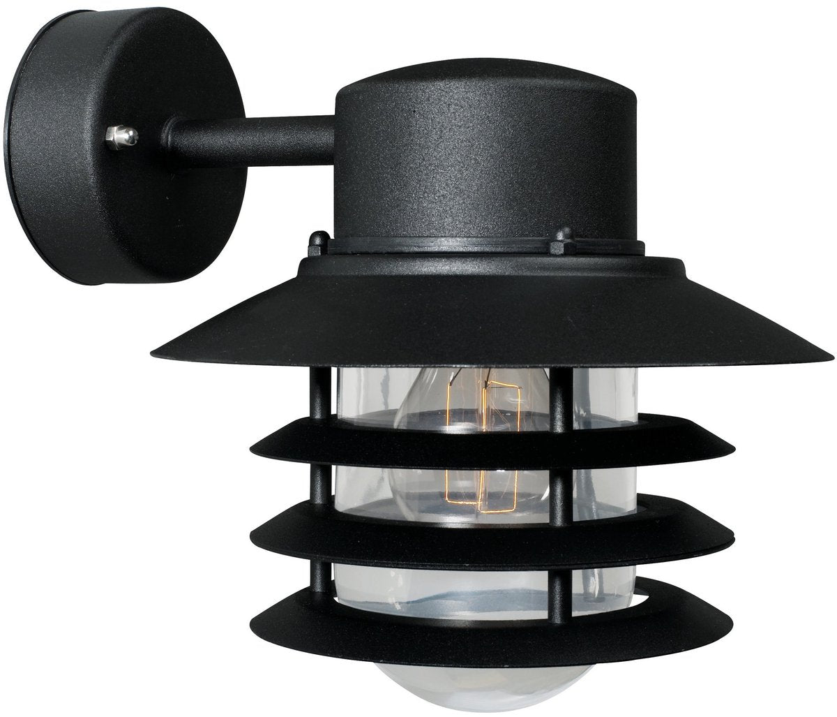 Nordlux vejers-wandlamp-down-e27-zwart