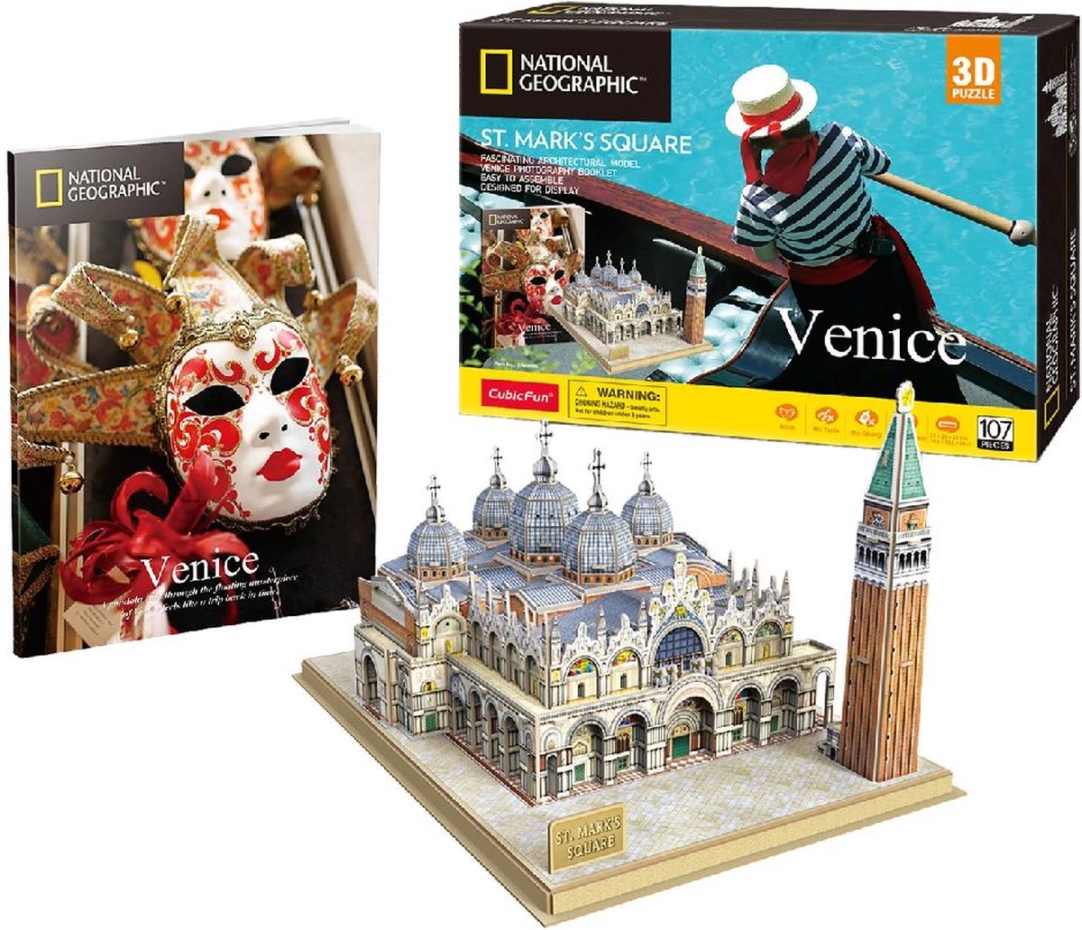 Cubic fun 3d-puzzel ng piazza san marco (2010315)