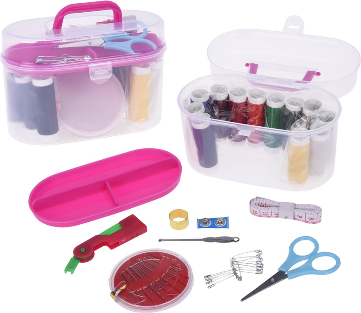 Merkloos sans marque naaidoos met handvat 50-delig