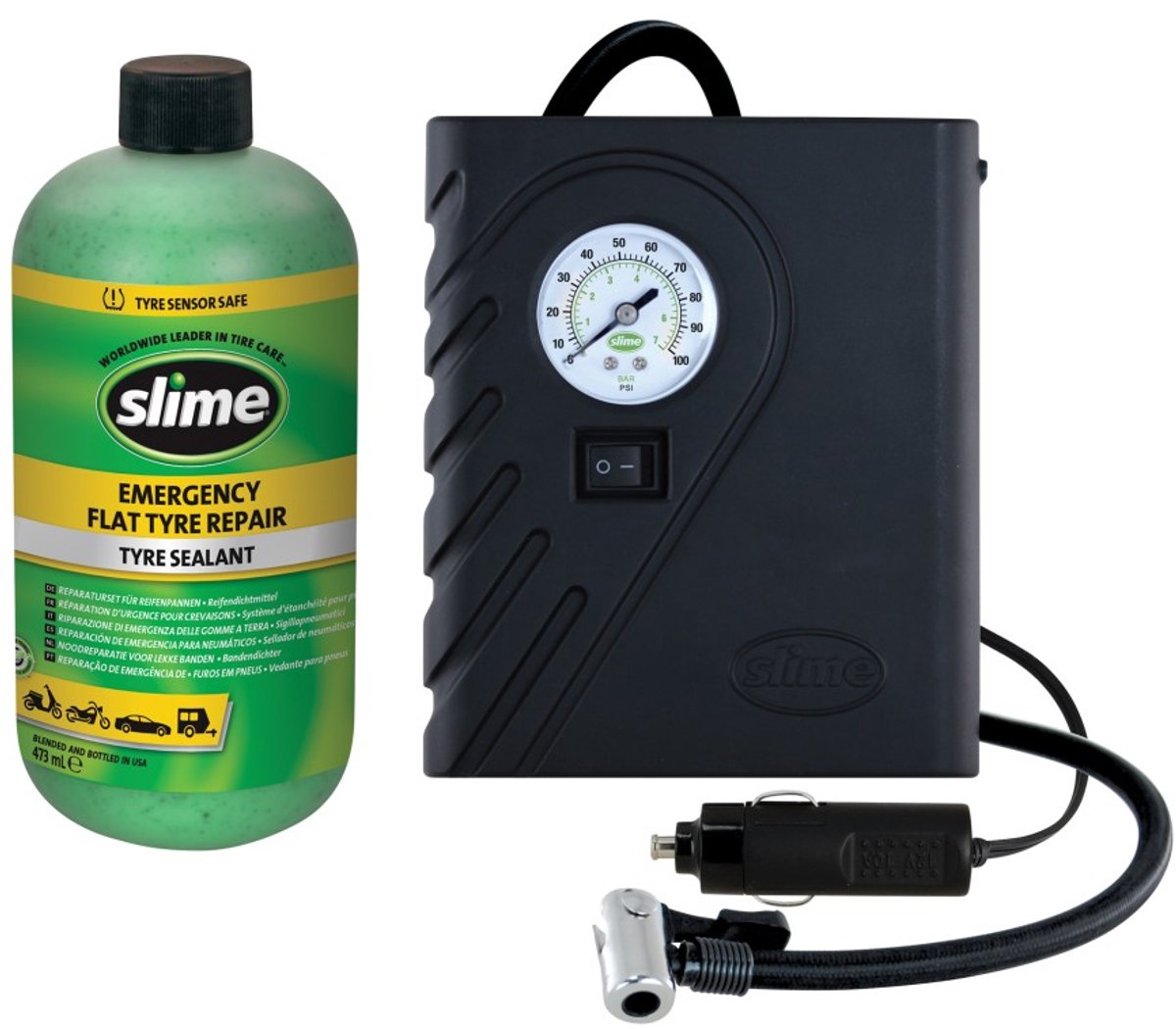Slime smart repair noodreparatieset voor lekke banden