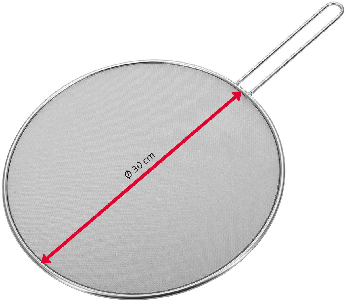 Westmark antispatdeksel, diameter: 30 cm, roestvrij staal, picante, zilver, 12182270