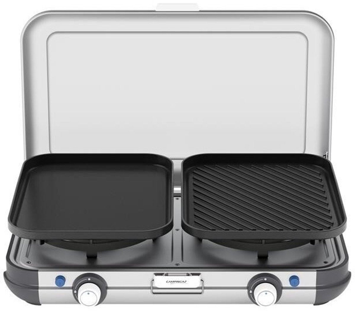 Campingaz kitchen 2 grill and go cv - luxe camping kooktoestel – gas stove - grijs