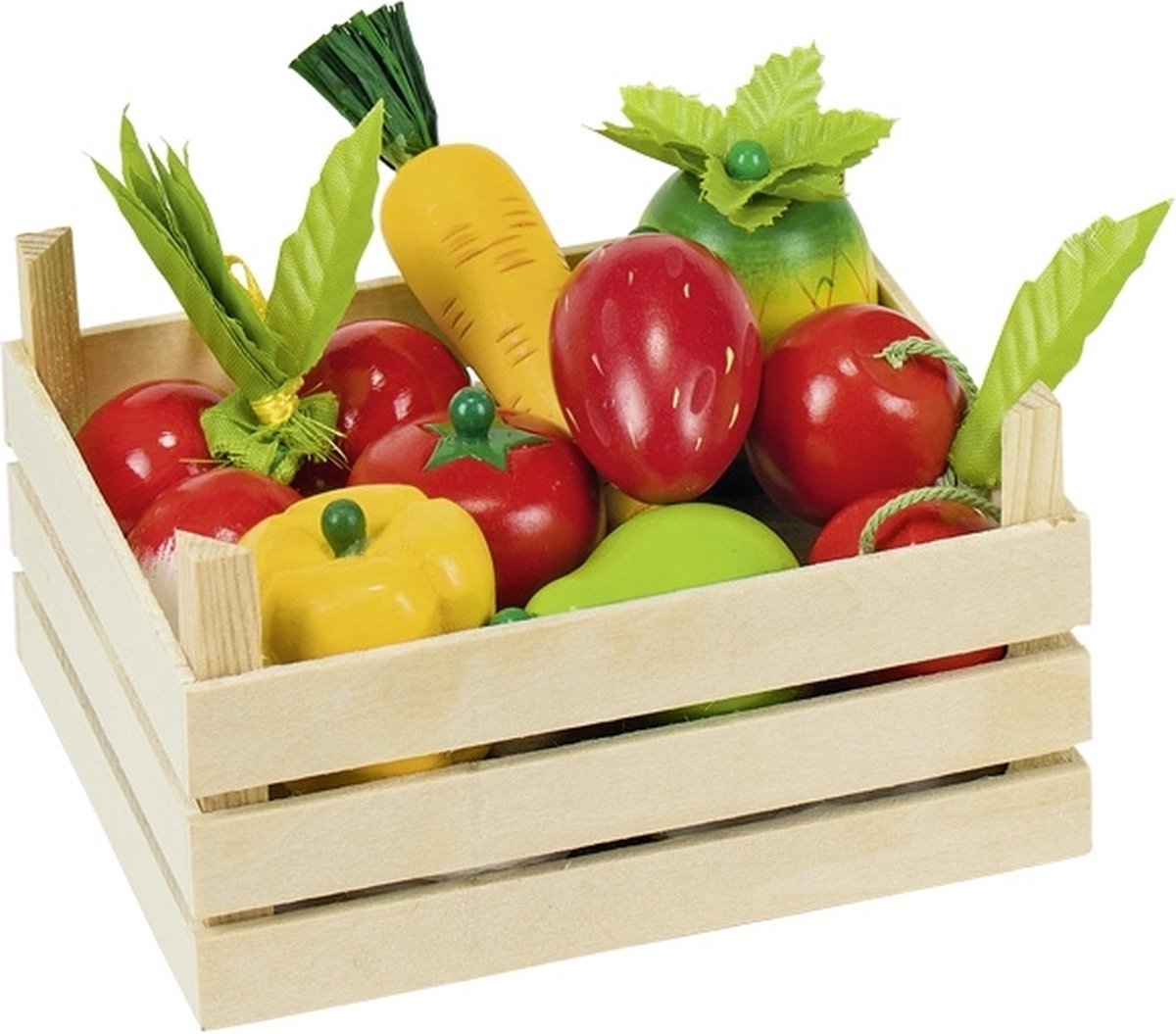 Goki groenten en fruit in kist, 10dlg.