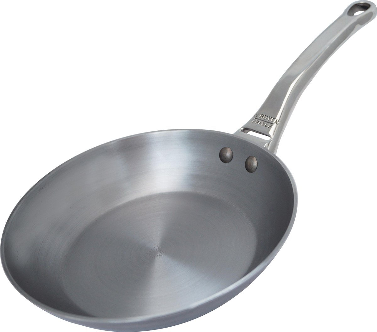 Debuyer de buyer mineral b pro koekenpan ø 28 cm – plaatstaal – pfas-vrij – geschikt voor inductie – made in france