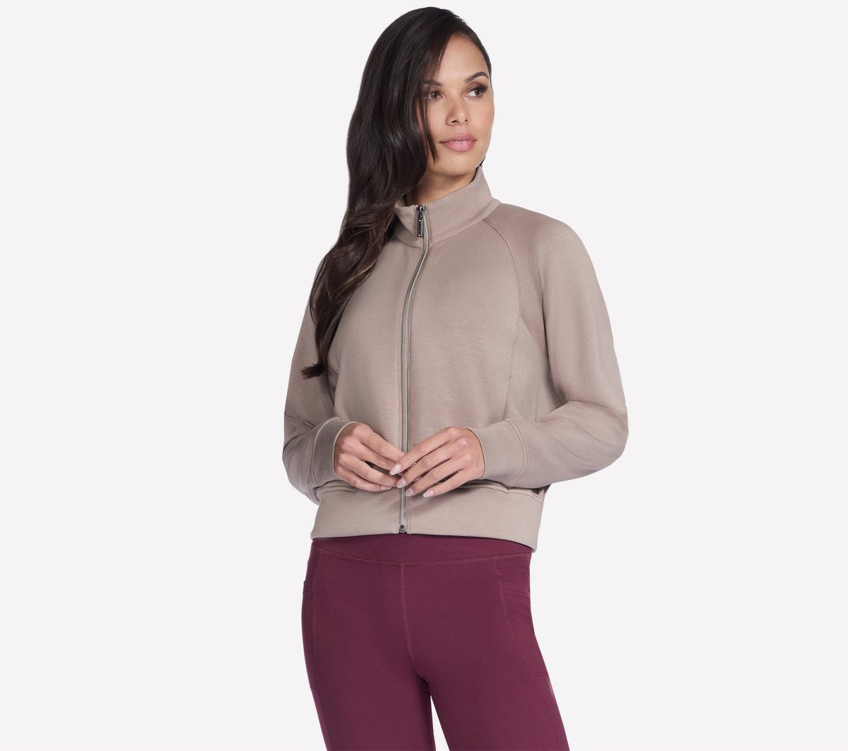 Skechers cozy luxe jacket dames vest - desert