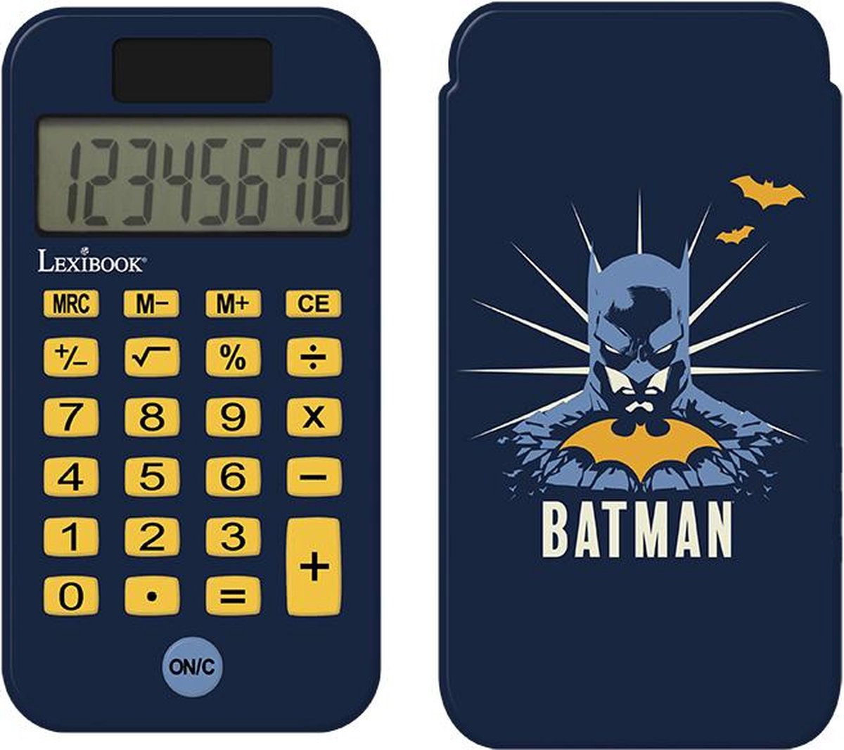 Lexibook batman 8 digits pocket calculators met bescherming hoes