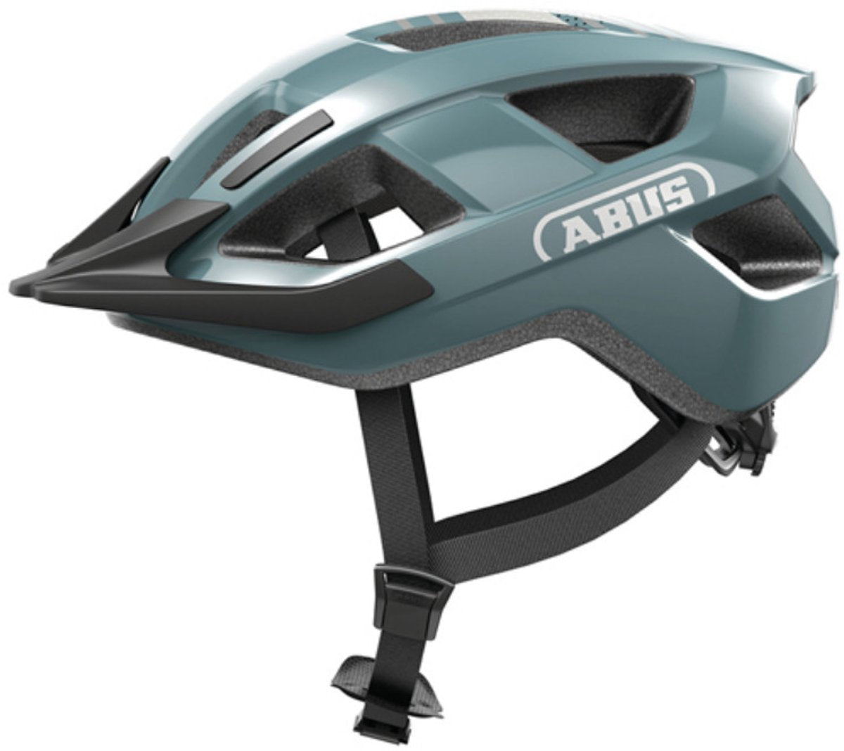 Abus fietshelm aduro 3.0 led glacier blue l - 58-62 cm - blauw - geschikt voor gebruik op elektrische fietsen - stadsfietsen - 335 g