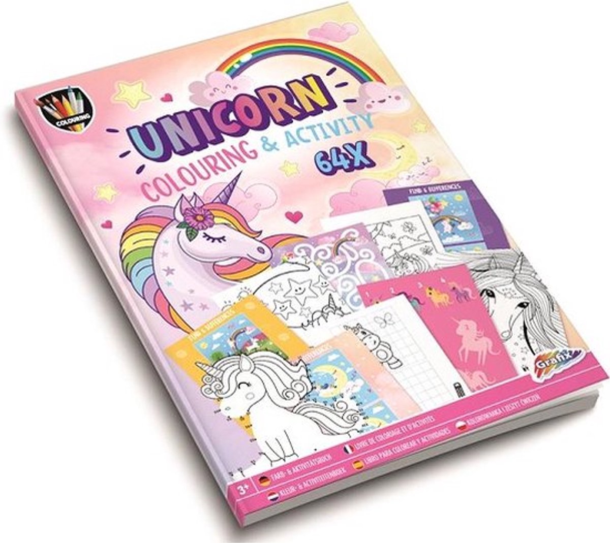 Grafix kleur- en activiteitenboek eenhoorn