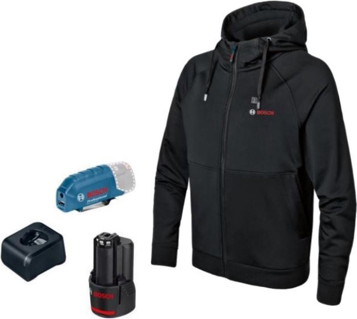 Bosch ghh 12+18v xa 3xl kit verwarmde hoodie in doos - 06188000gg