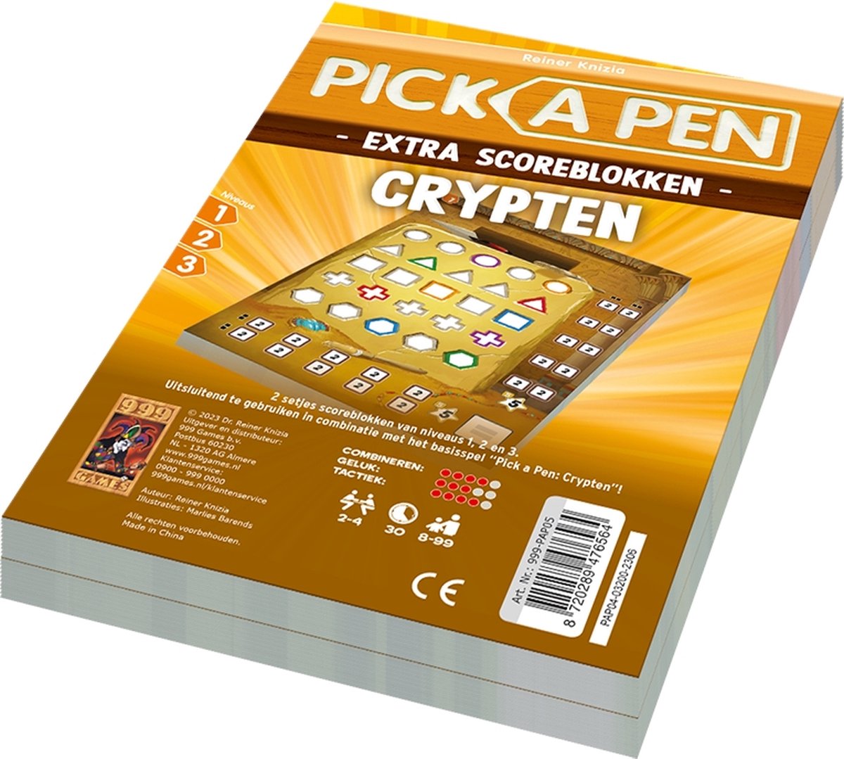 999games 999 games pick a pen crypten scoreblokken, 2st.