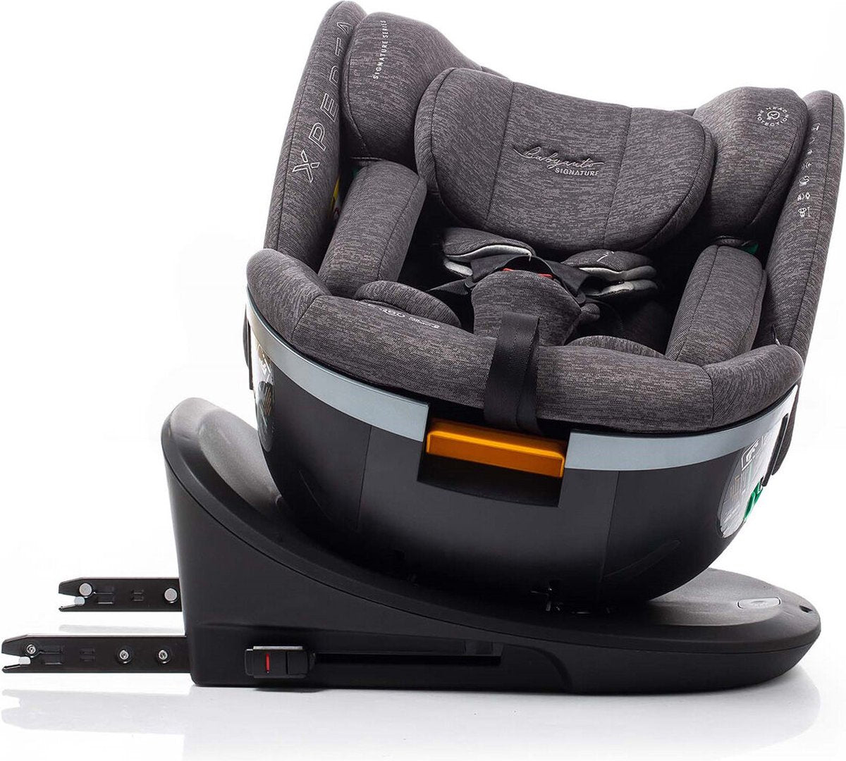 Babyauto xperta i-size autostoel - 360° met isofix - 40 tot 150cm - 0 tot 36kg - tot 12 jaar - kleur grijs