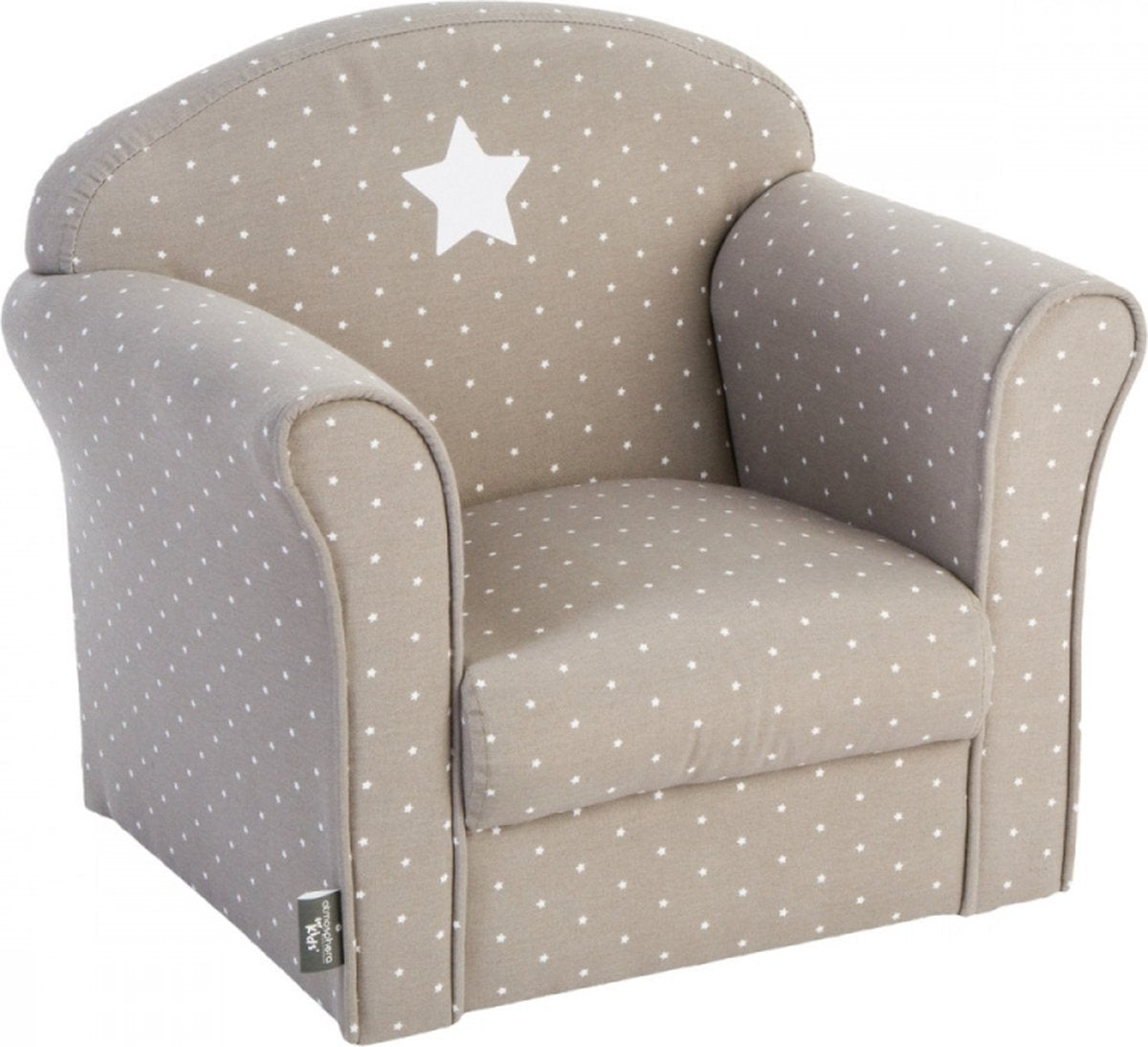 Atmosphera klassieke kinder fauteuil taupe