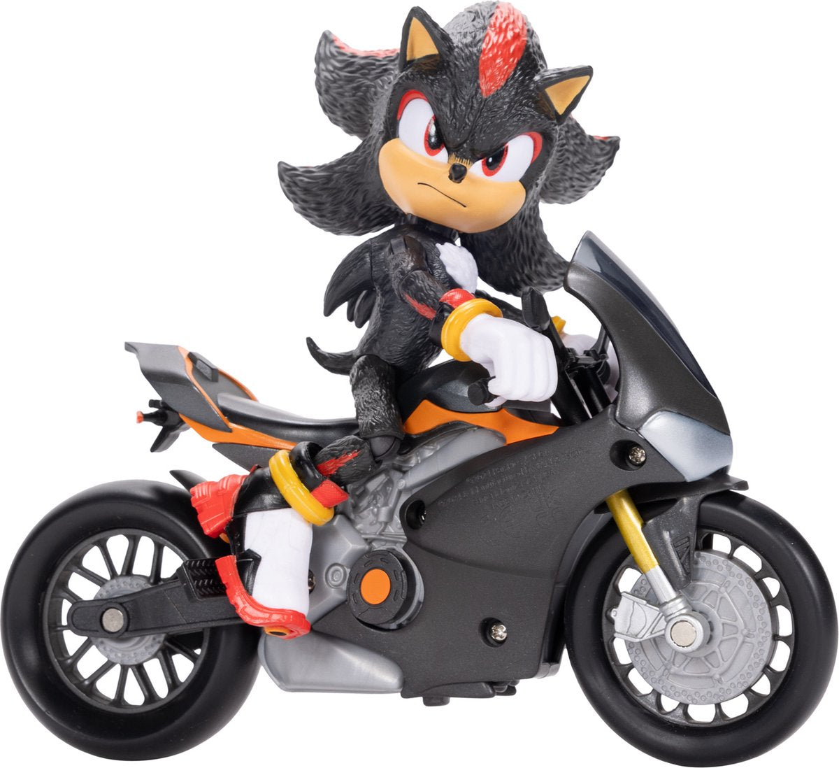 Jakks sonic movie, schaduwfiguur 15cm gearticuleerd met schaduwmobiel