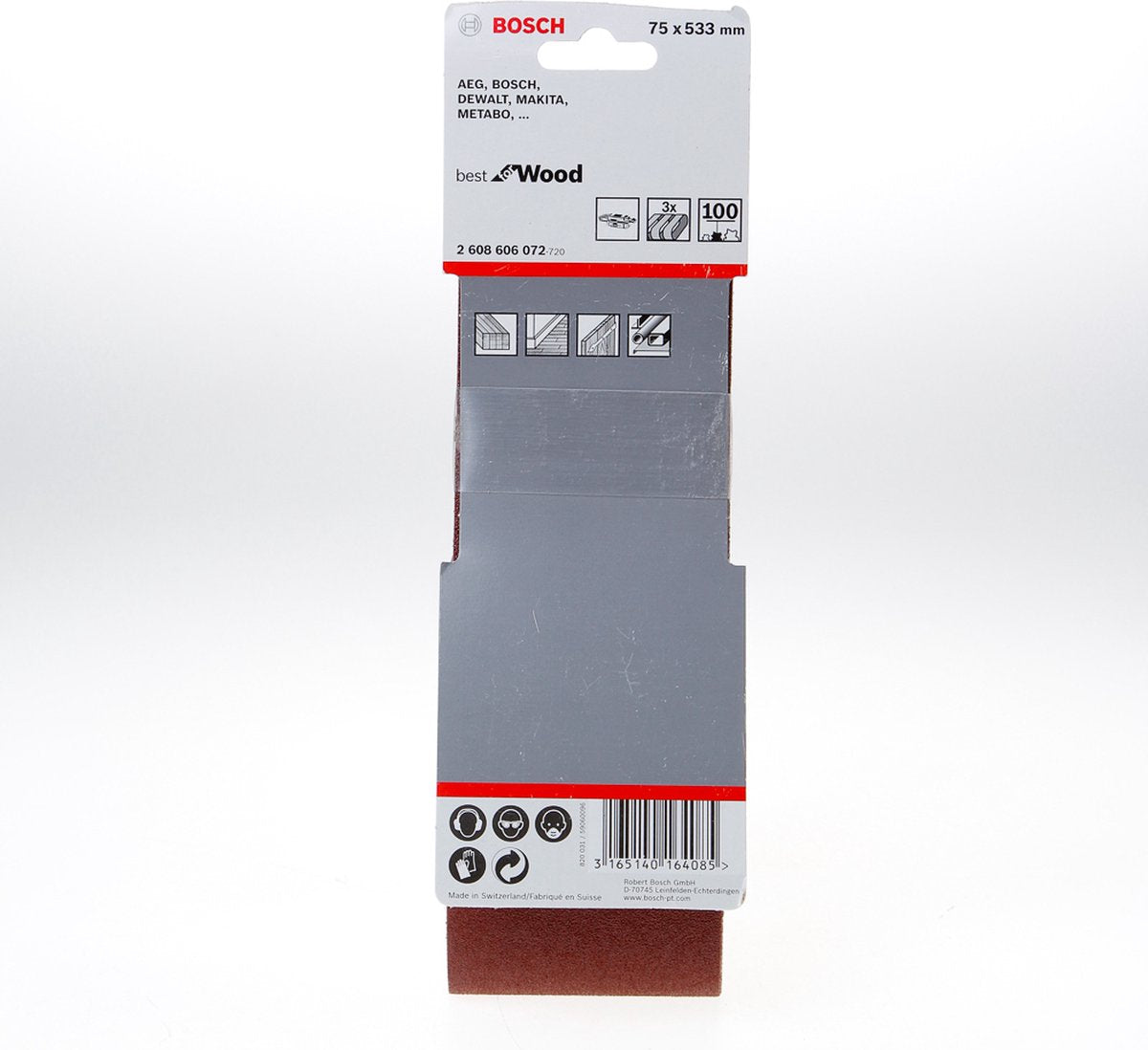 Bosch 3 banden 75x533 best wood+paint, 100