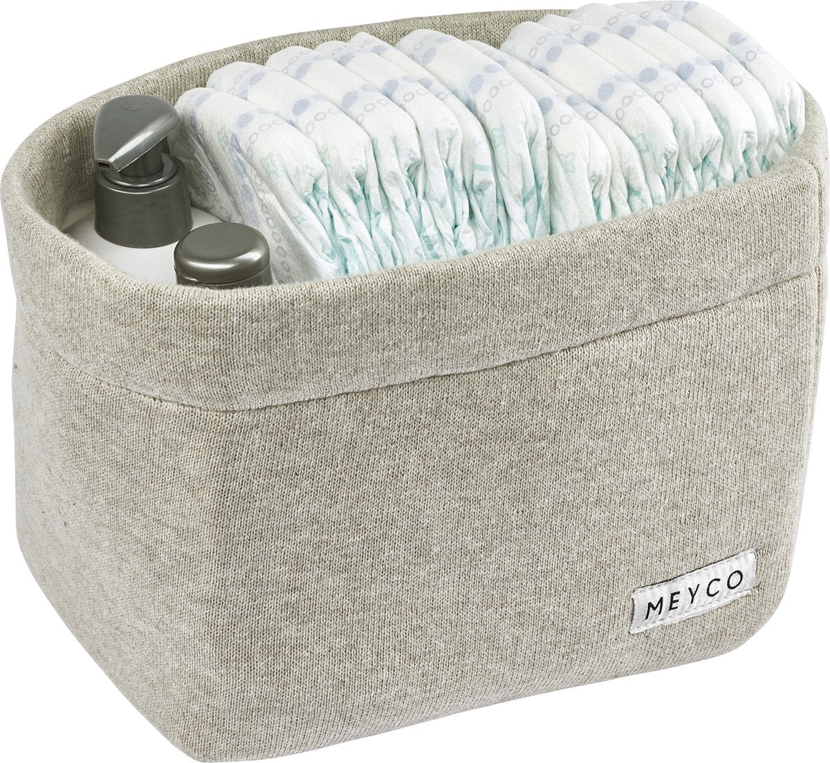 Meyco baby knit basic commodemandje - sand melange - small