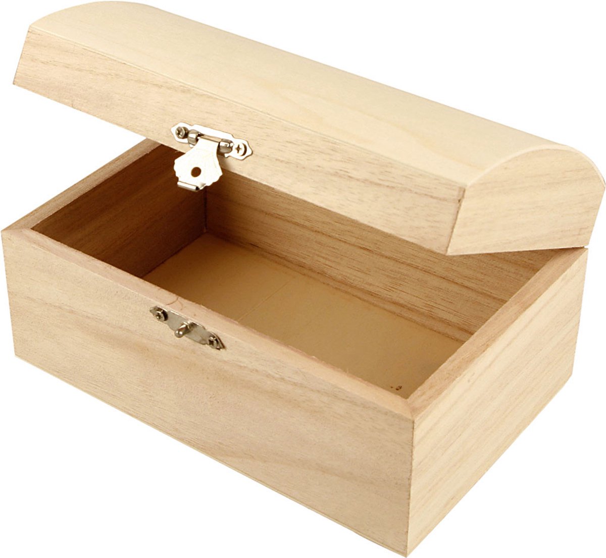 Creativ company cc houten schatkist 16,5x11x8,55 cm