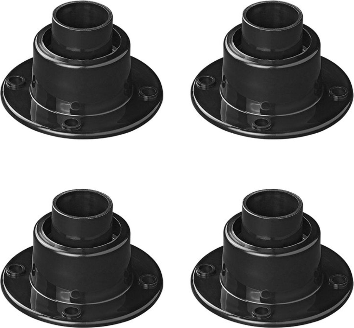 Proplus roteerbare voeten voor tafelpoten en opstapjes - ø 25 mm - set van 4 stuks