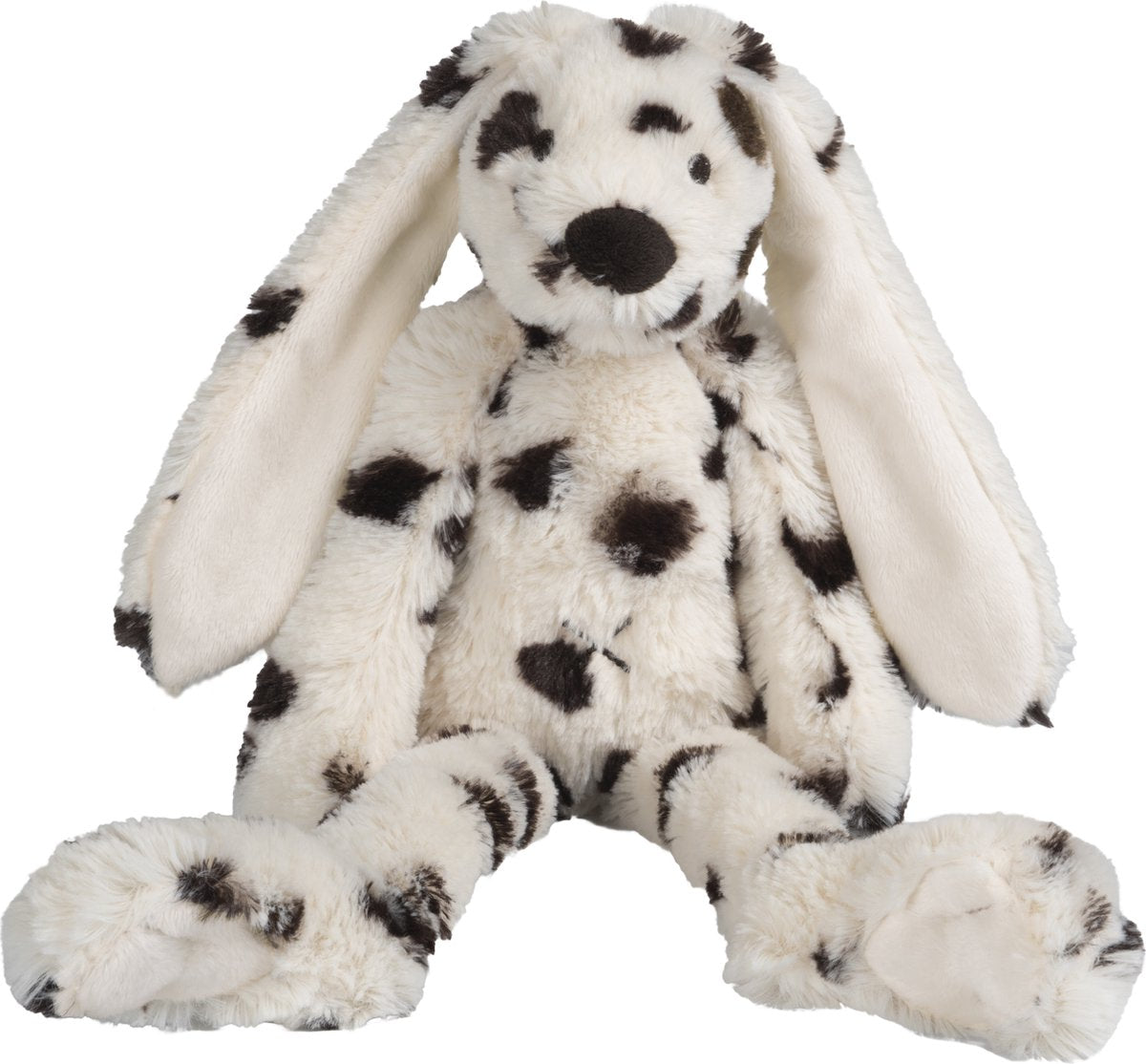 Happy horse konijn richie knuffel 38cm - special (wit zwart) - baby knuffel