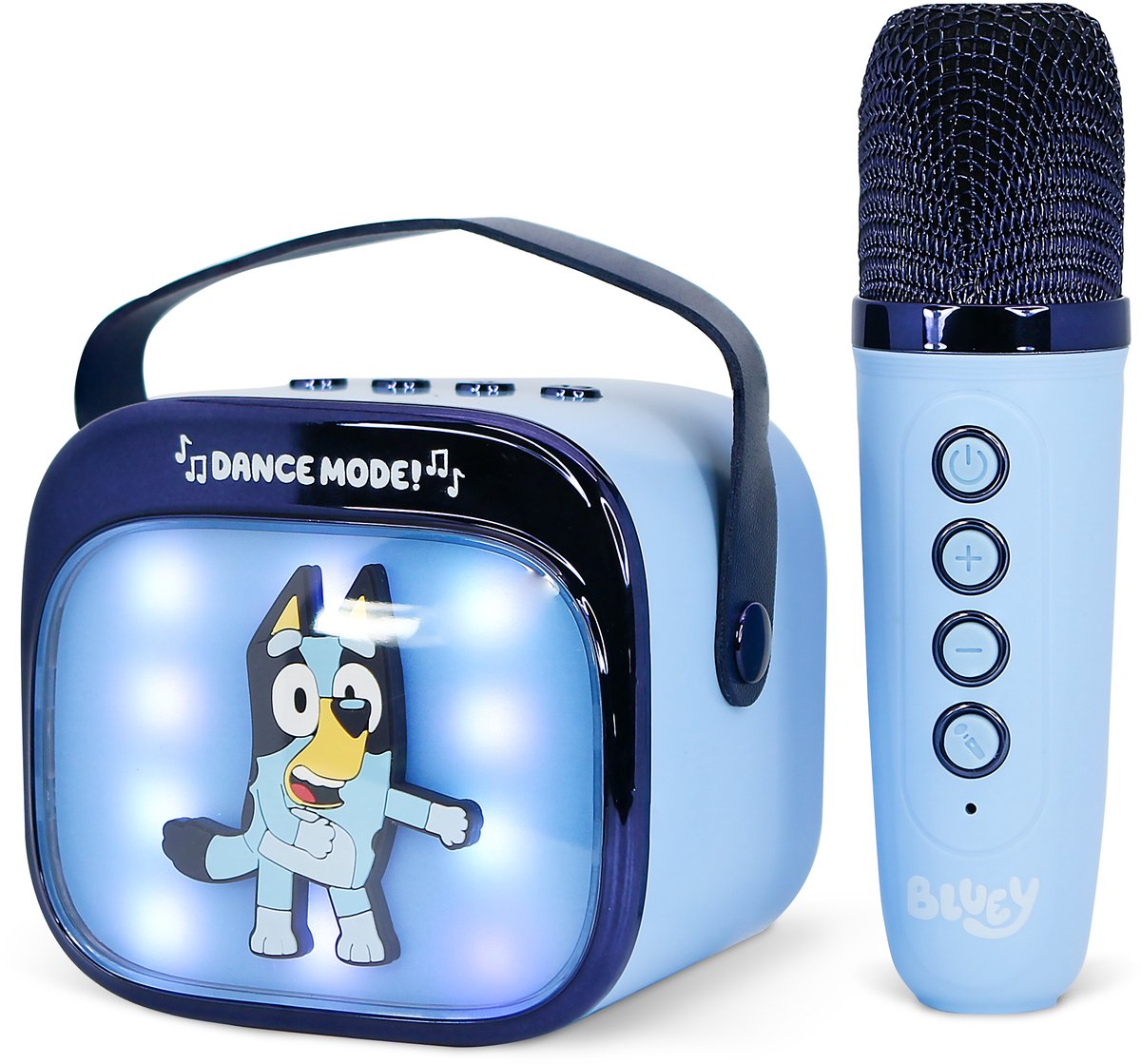 Otl technologies bluey - karaoke set voor kinderen - draadloze microfoon en speaker - met lichteffecten - stemvervorming