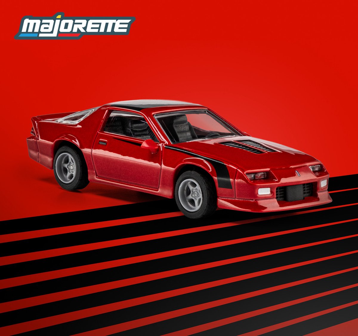 Majorette chevrolet camaro '85, rood ( collection)