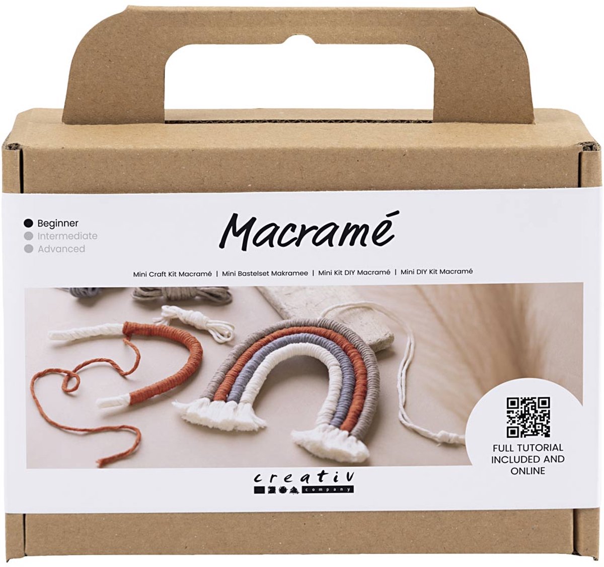 Creativ company mini hobbyset macrame regenboog