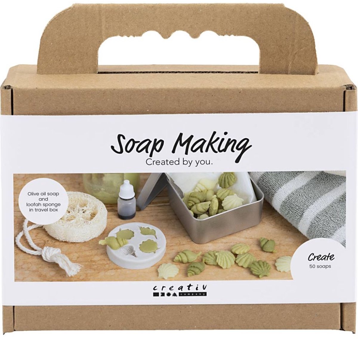 Creativ company https: www.cchobby.nl mini-hobbyset-zeep-maken-schelpen-olijfgroen-1-doos