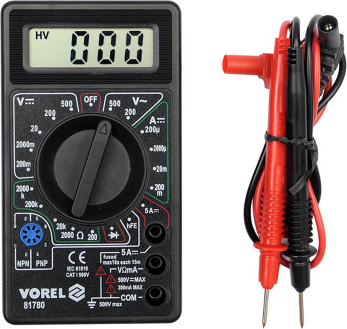 Vorel -multimeter-digitaal-universeel