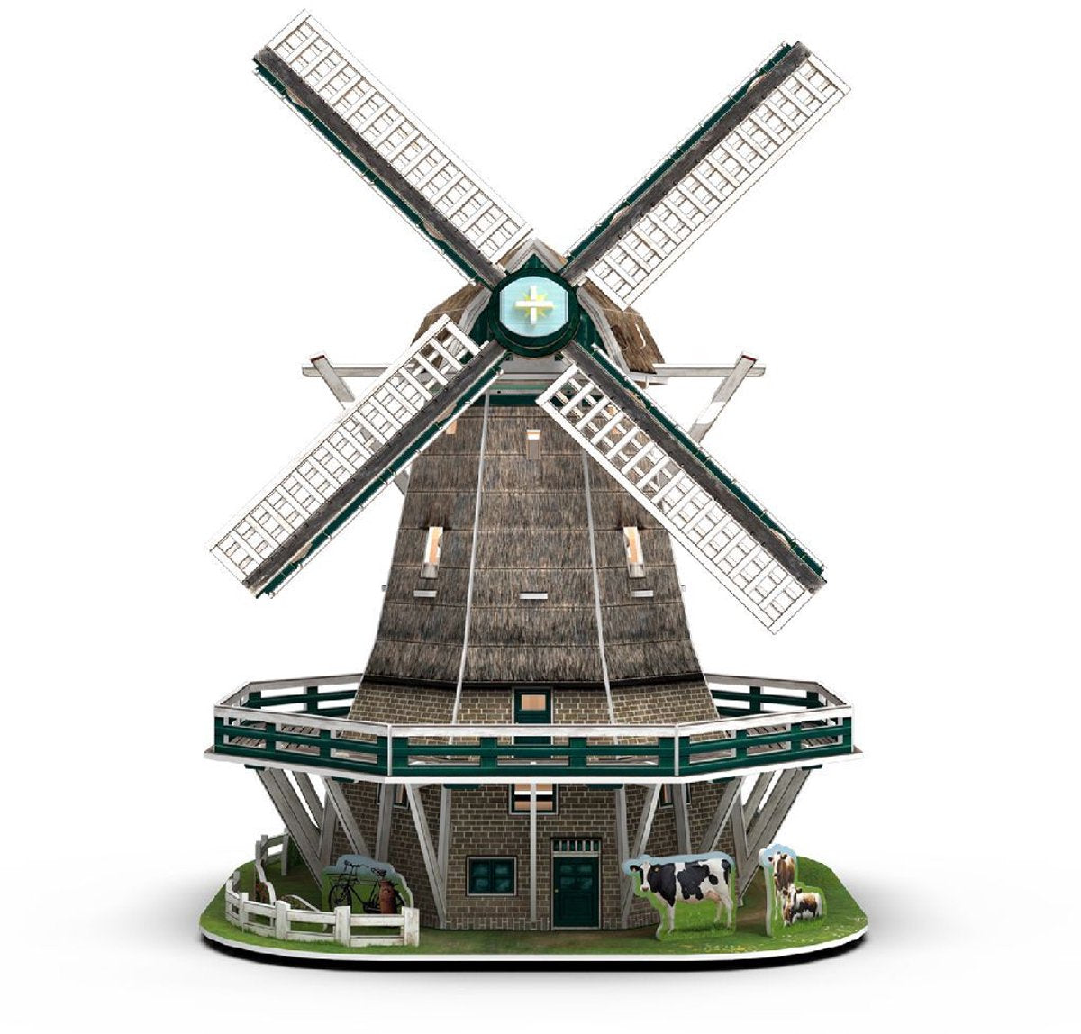 Cubic fun 3d puzzel molen led - 65st.