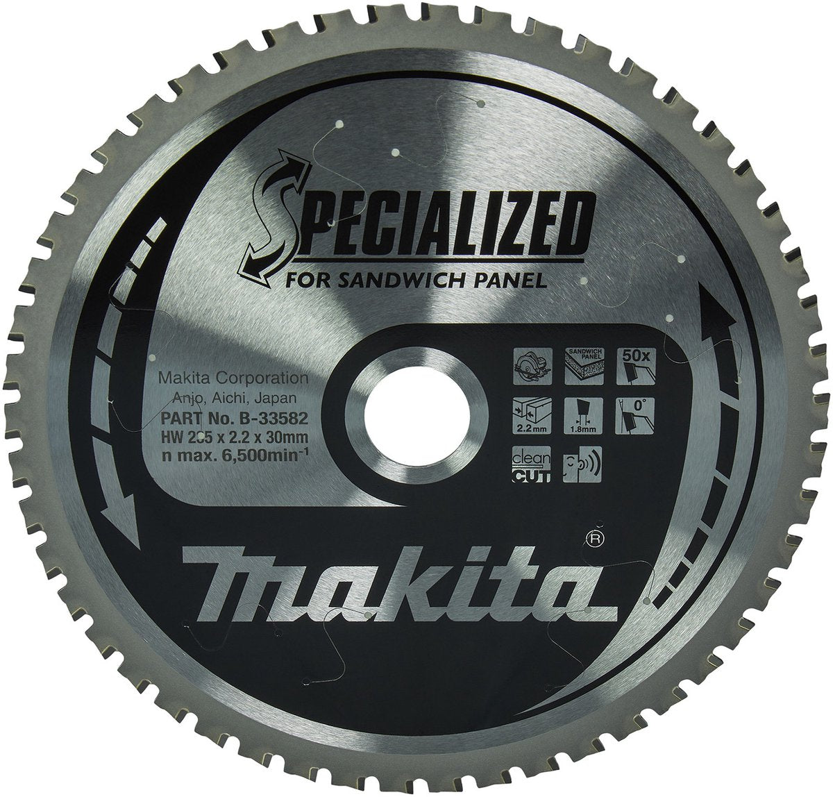 Makita cirkelzaagblad voor sandwichpaneel | specialized | ø 235mm asgat 30mm 50t - b-33582