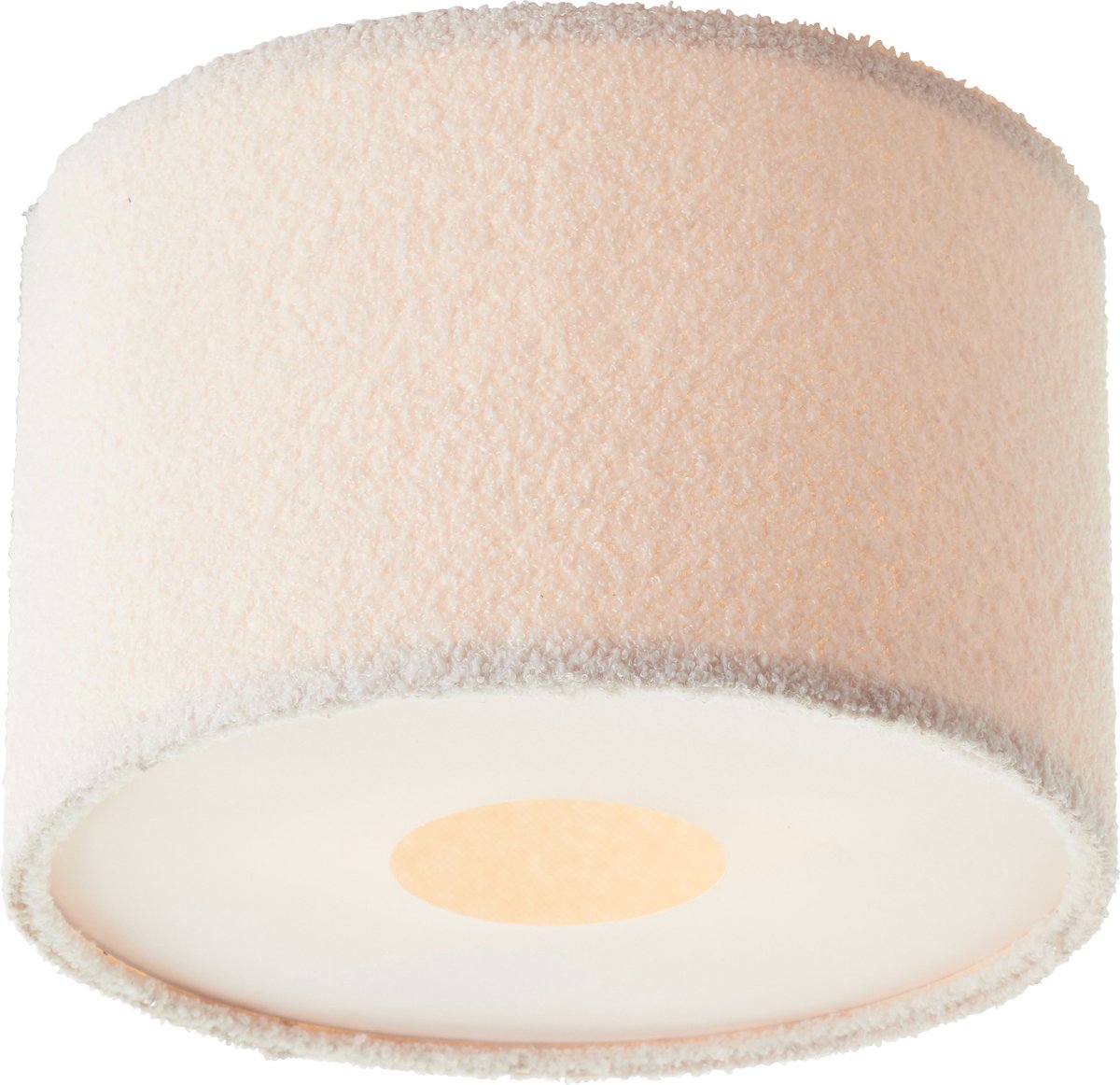Brilliant teddy - plafondlamp - e27 max 1x25w - teddystof - beige