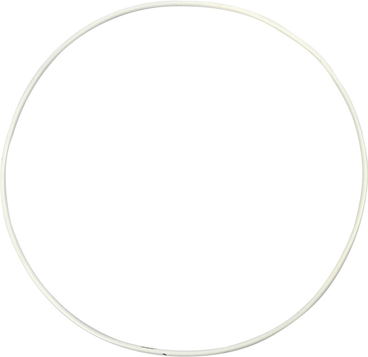 Creativ company metalen draadring wit - 20cm