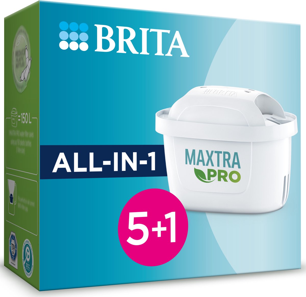 Brita maxtra pro all-in-1 waterfilterpatronen 6 stuks