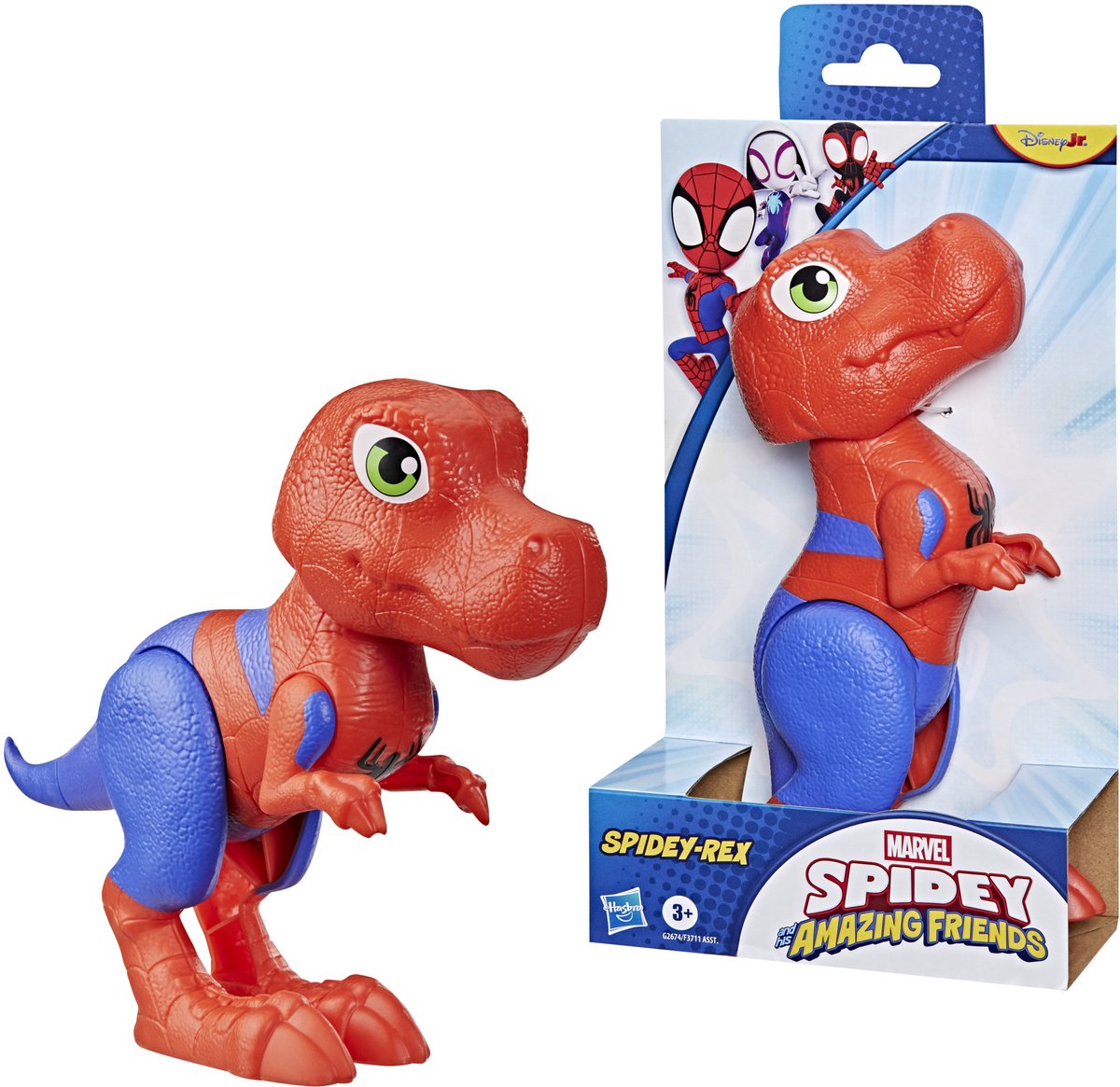 Marvel spidey and his amazing friends spidey-rex - actiefiguur