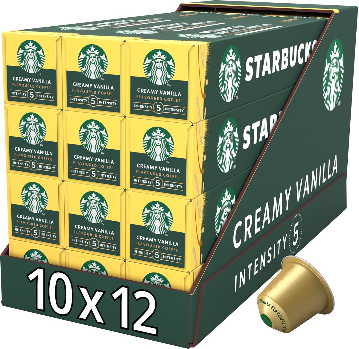 Starbucks by nespresso capsules creamy vanilla - 10 koffiecups x 12 doosjes