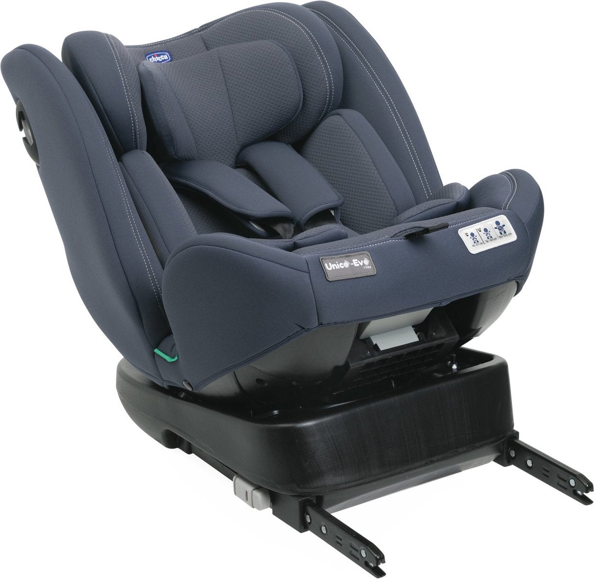 Chicco unico evo i-size autostoel - 360° draaibaar, isofix - donkerblauw (0-12 jaar)