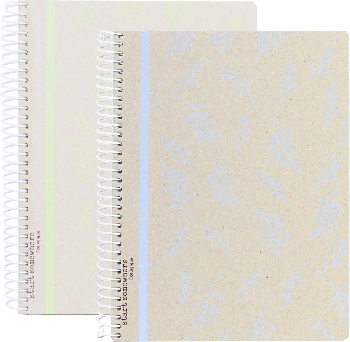 Kangaro spiraalblok - ecologique - formaat a4 - met lijn - 2 stuks - an-116083-b