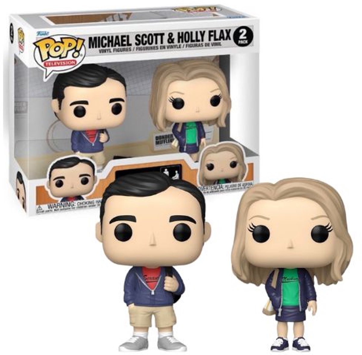 Funko pop! television: the office - michael scott holly flax 2-pack