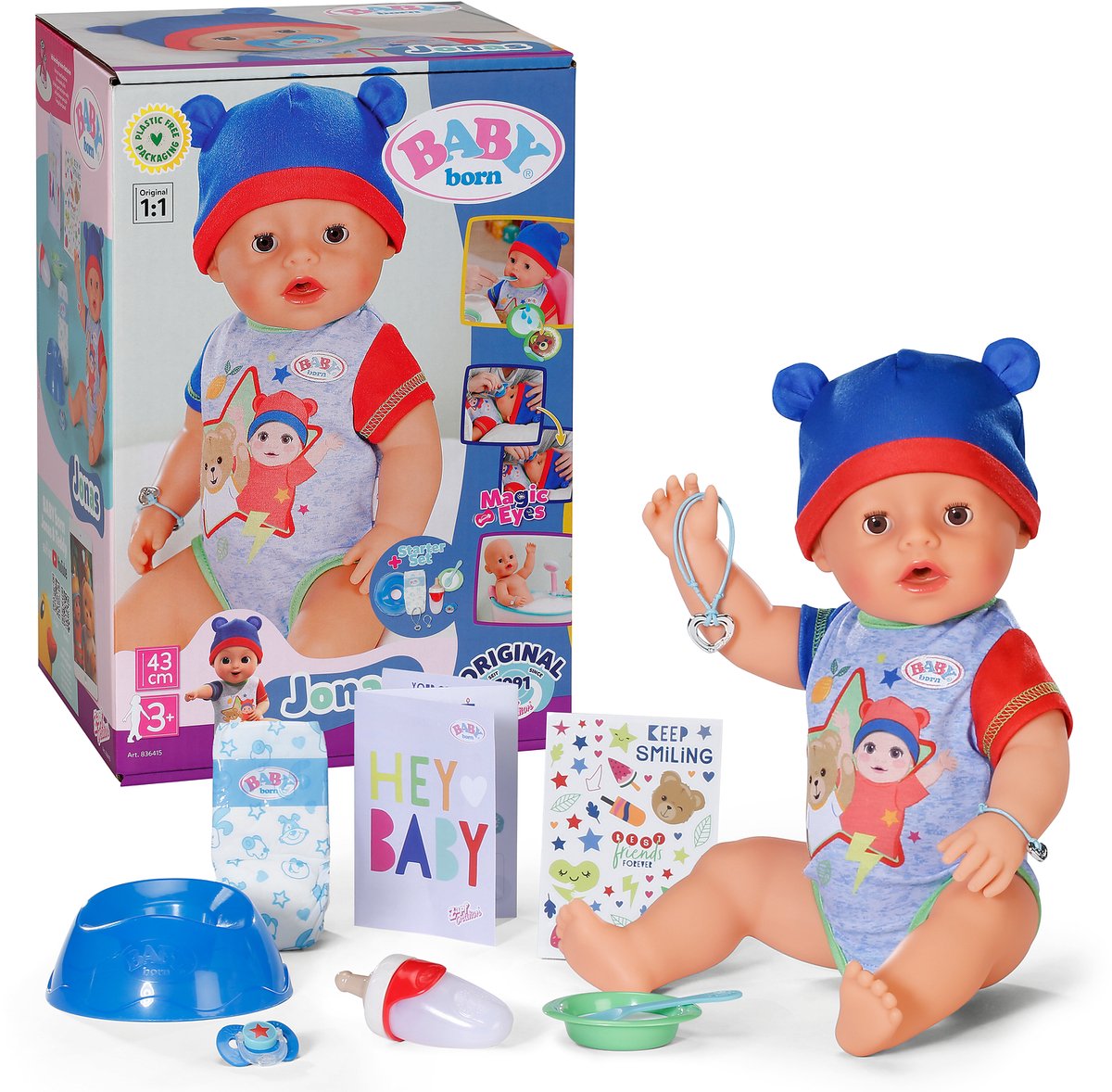 Baby born jonas - babypop 43 cm