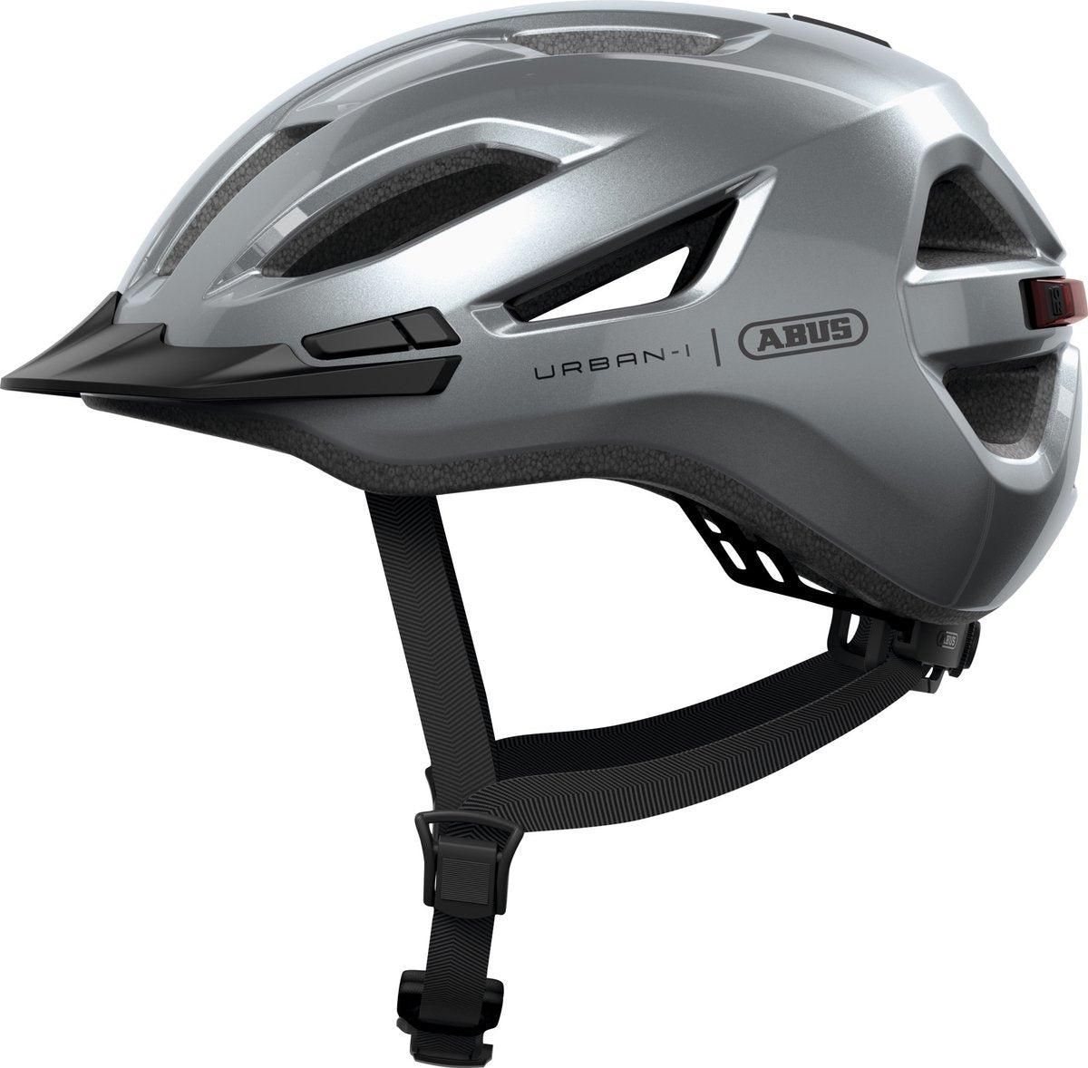 Abus fietshelm urban-i 4.0 graphite silver l - 57-61 cm - zilver - geschikt voor gebruik op elektrische fietsen - stadsfietsen - 290 g