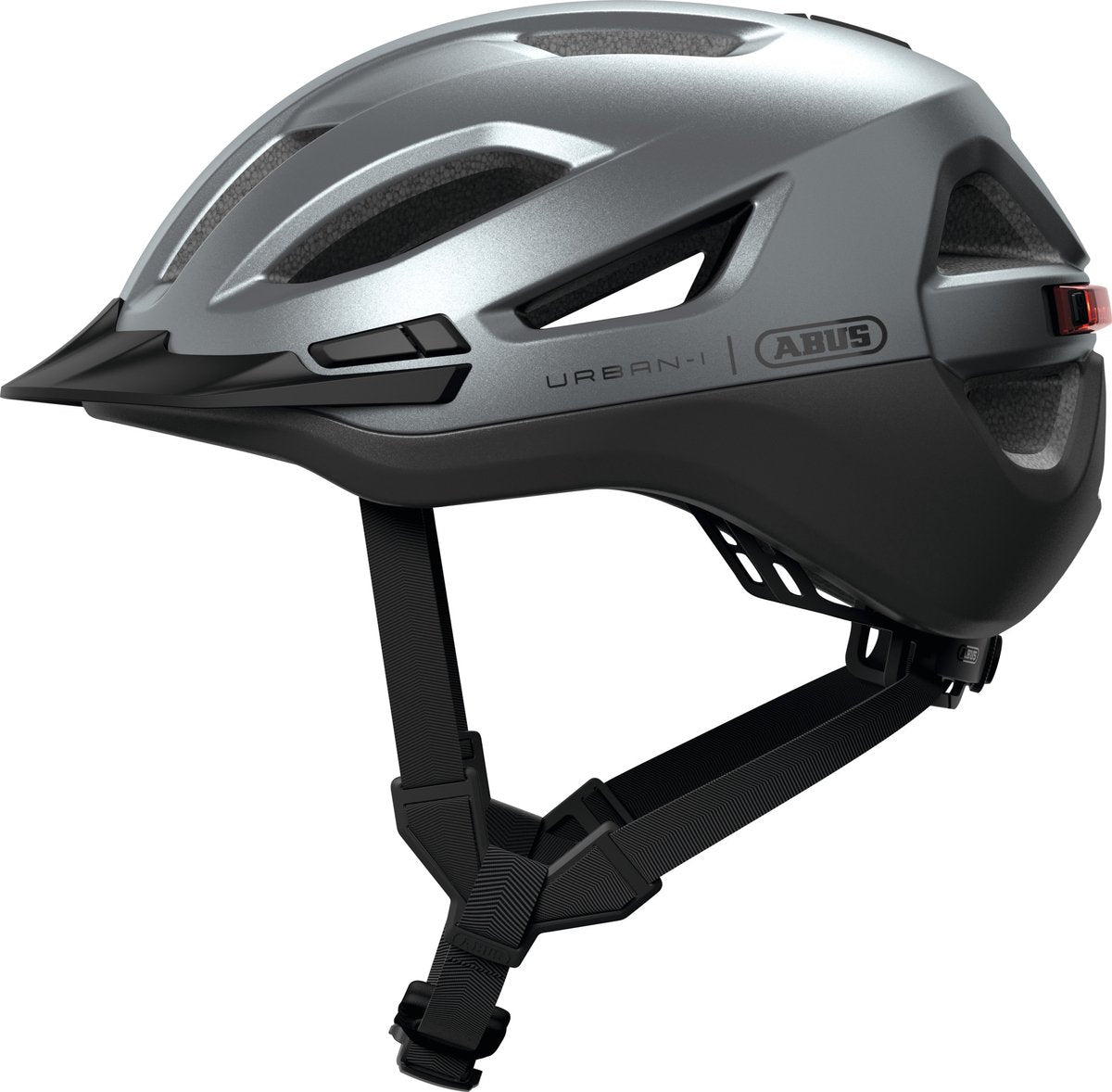 Abus fietshelm urban-i 4.0 ace graphite silver l - 57-61 cm - zilver - geschikt voor gebruik op elektrische fietsen - stadsfietsen - 300 g